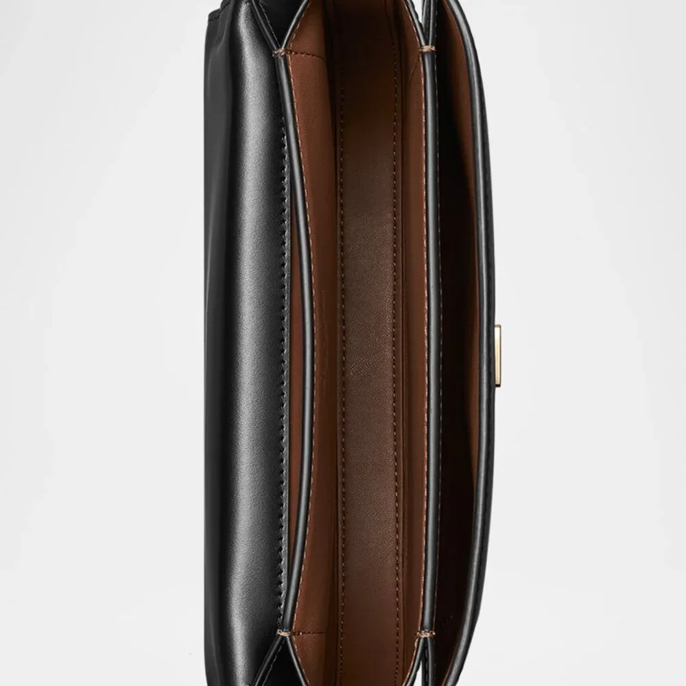 Tory Burch Eleanor Leather Slim Saddle Bag - Picture 4 of 11